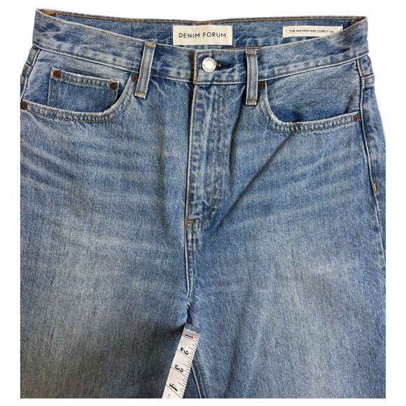 Denim Forum (Aritzia) "The Gia High Rise Carrot 26L" Blue Jeans (28) - Picture 2 of 3